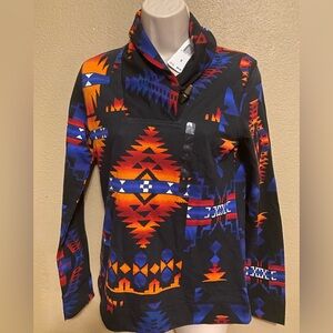Chaps Ralph Lauren Aztec Pullover Shirt  Womens Size Size Small